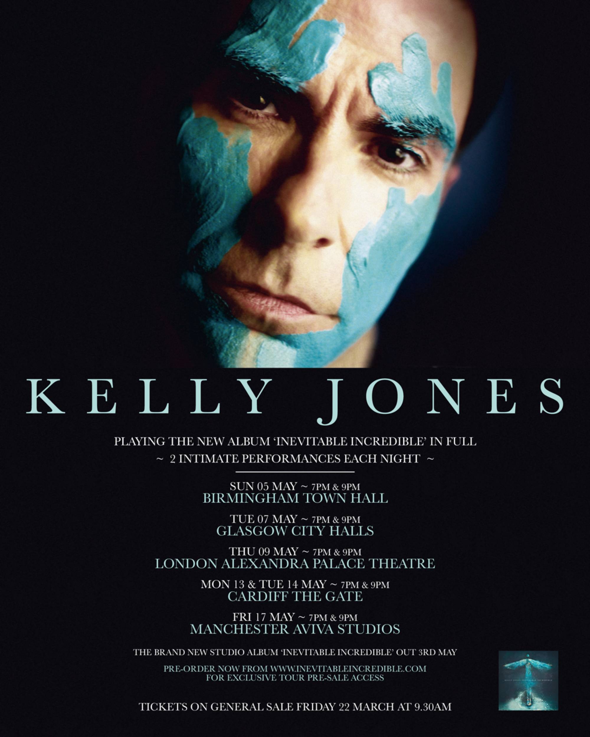 Kelly Jones 2024 UK tour poster. Credit: PRESS