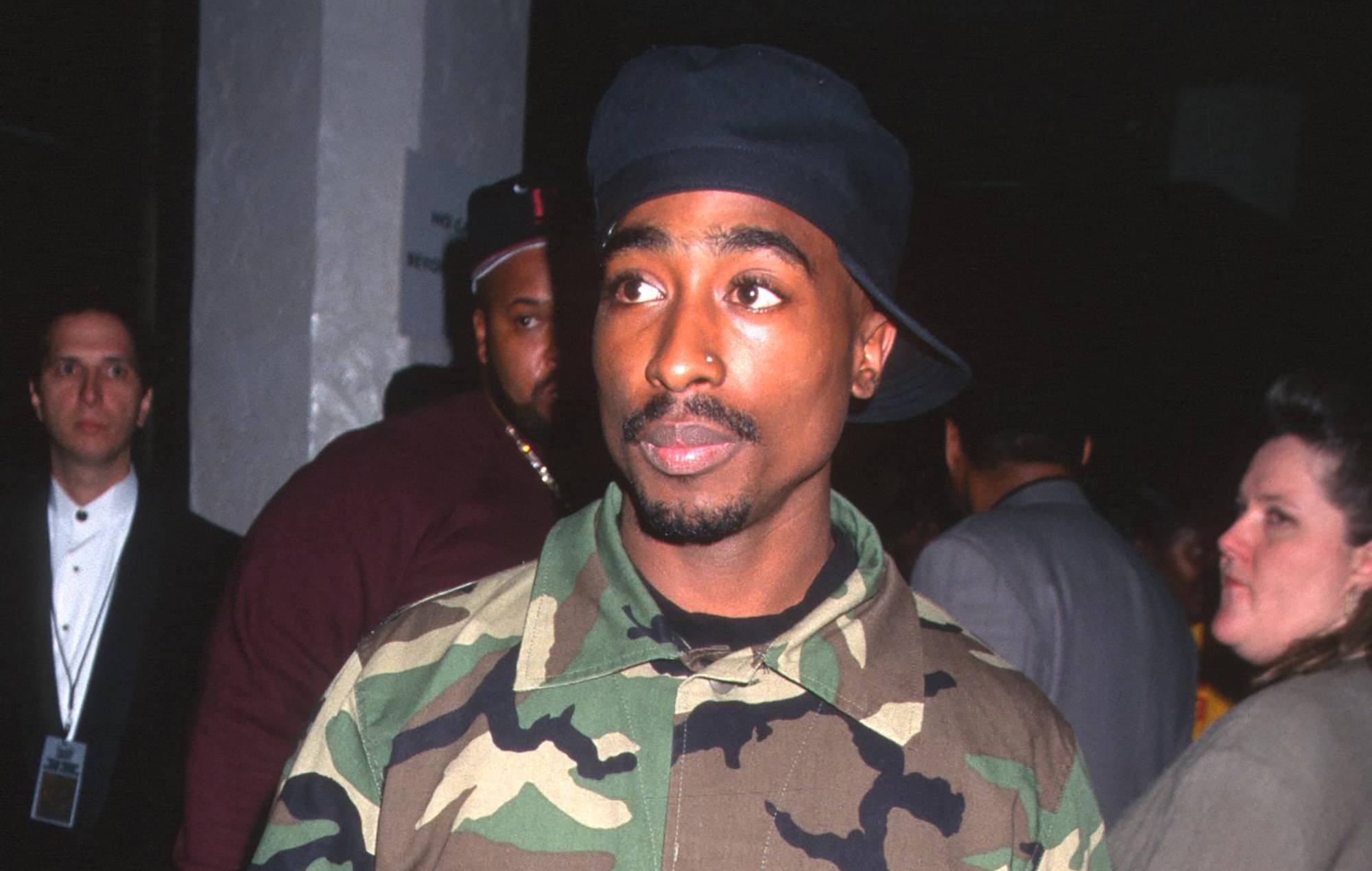 Tupac Shakur attends 10th Annual Soul Train Music Awards at the Shrine Auditorium in Los Angeles, California on March 29, 1996. (Photo by Ron Galella, Ltd./Ron Galella Collection via Getty Images)
