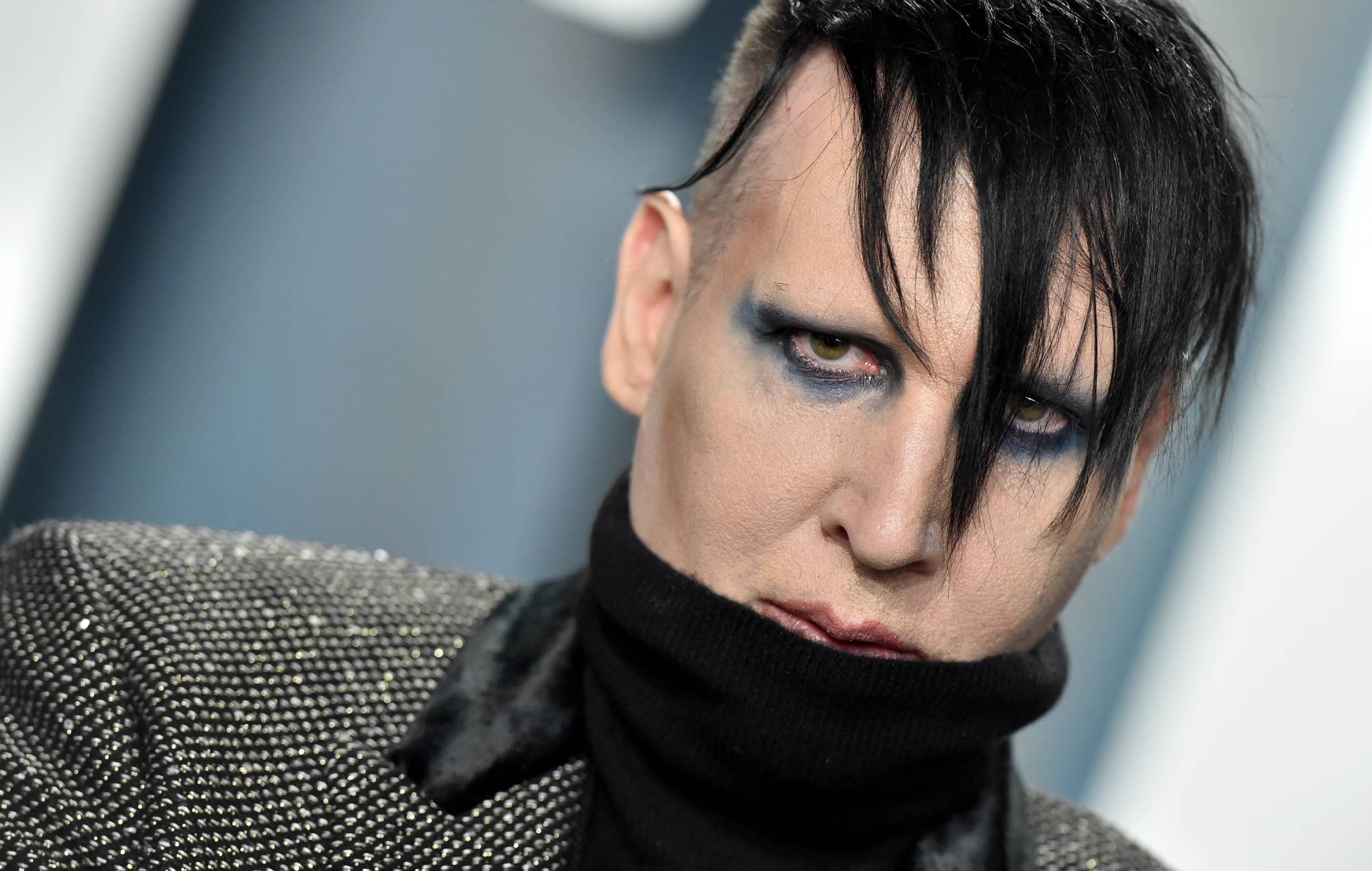 Marilyn Manson attends the 2020 Vanity Fair Oscar Party hosted by Radhika Jones at Wallis Annenberg Center for the Performing Arts on February 09, 2020. Credit: Axelle/Bauer-Griffin/GETTY