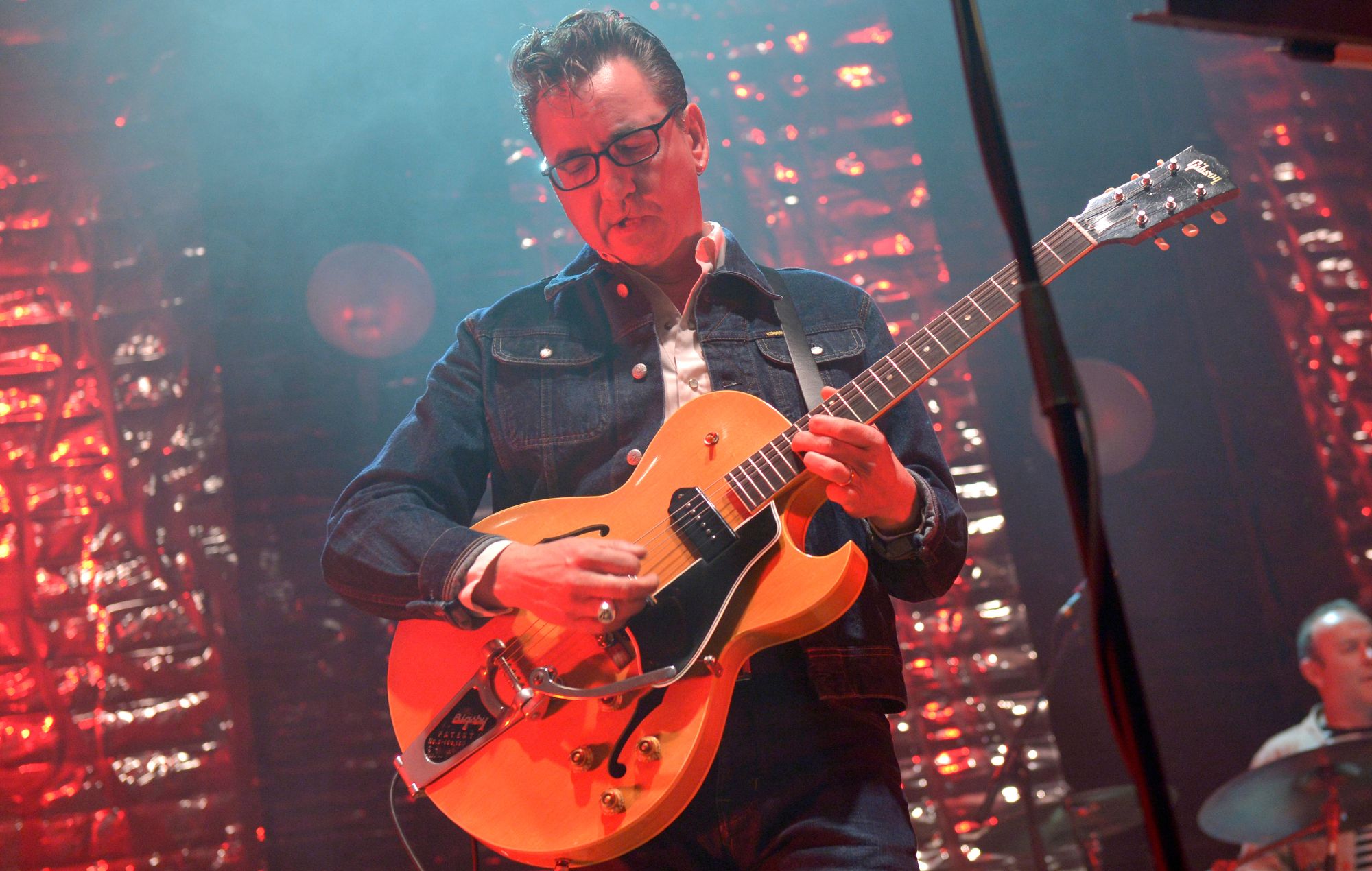 Richard Hawley performs at City Hall in Sheffield, England.