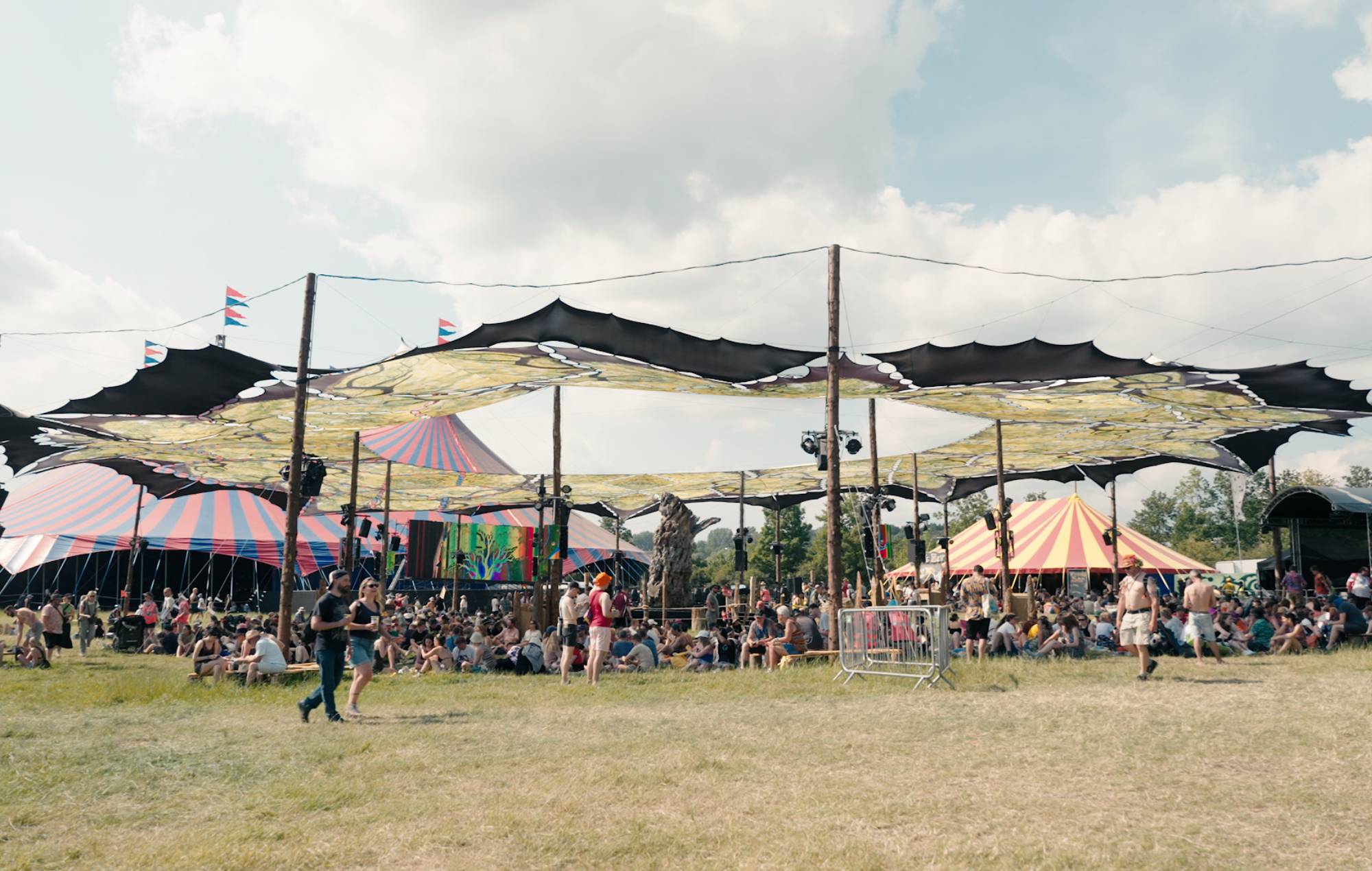 The new Tree Stage at the Woodsies area of Glastonbury 2024. Credit: NME