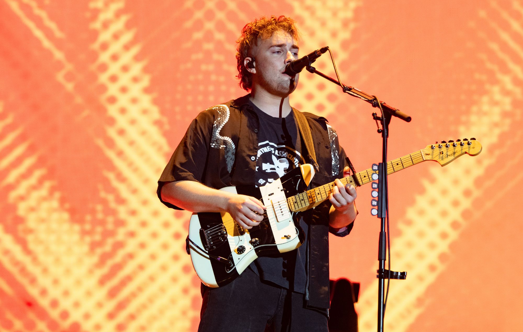 Sam Fender performs on day 1 of Reading Festival 2023