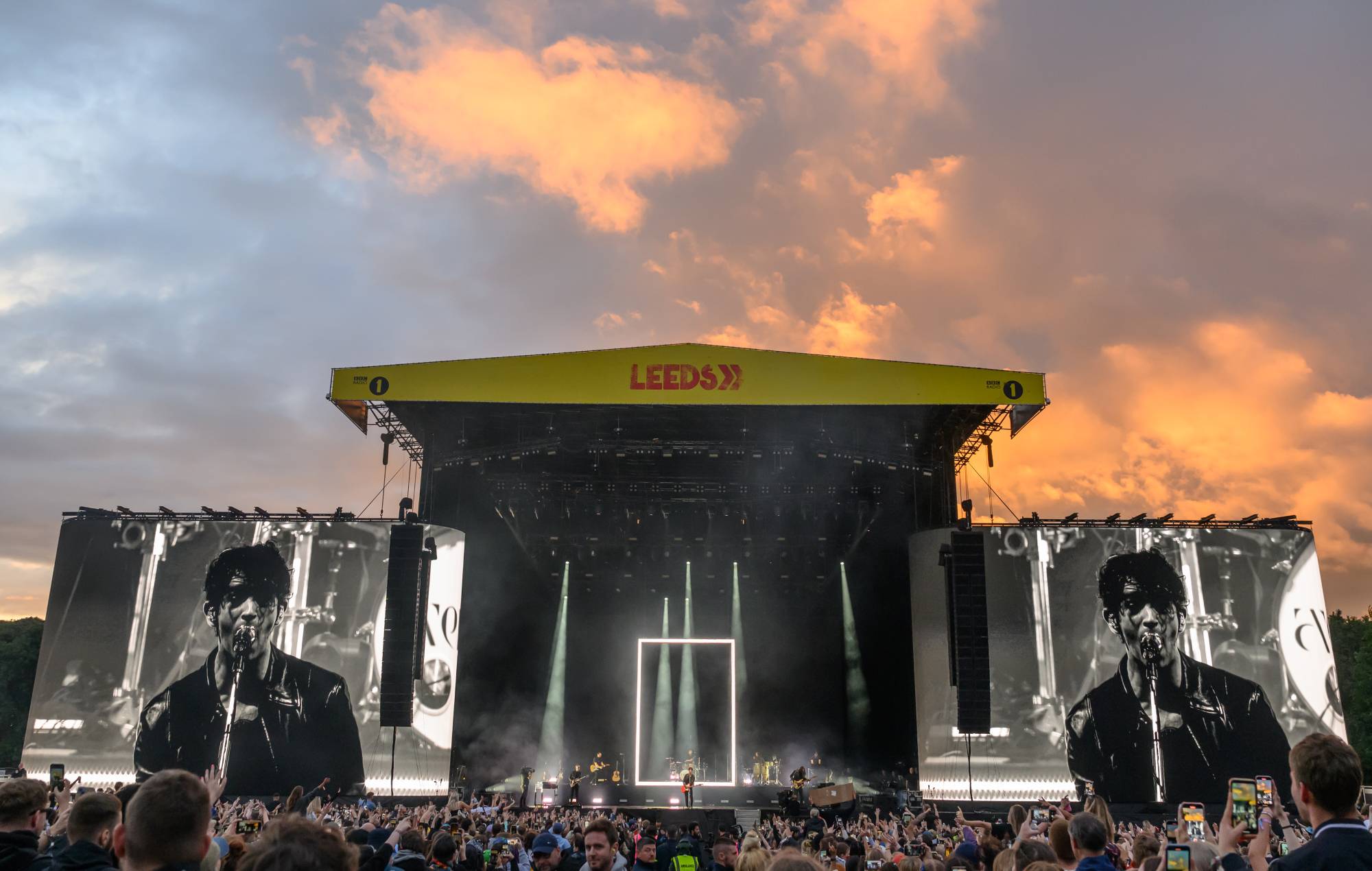 d George Daniel of The 1975 perform on Day 3 of Leeds Festival 2023 at Bramham Park on August 27, 2023 in Leeds, England. (Photo by Katja Ogrin/Redferns)