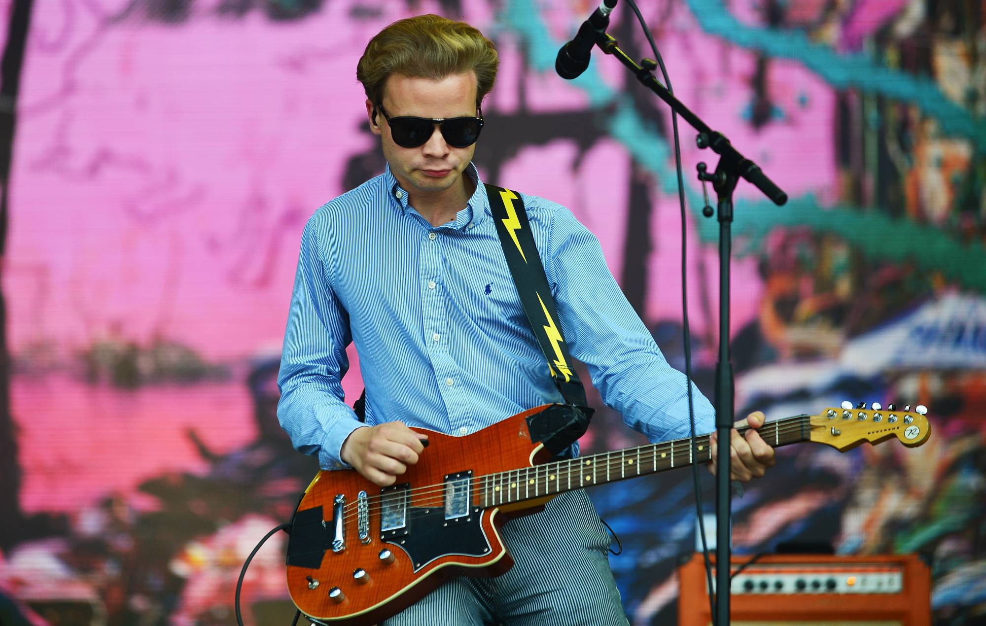 Geordie Greep of Black Midi at Glastonbury 2022 (Photo by Jim Dyson/Getty Images)