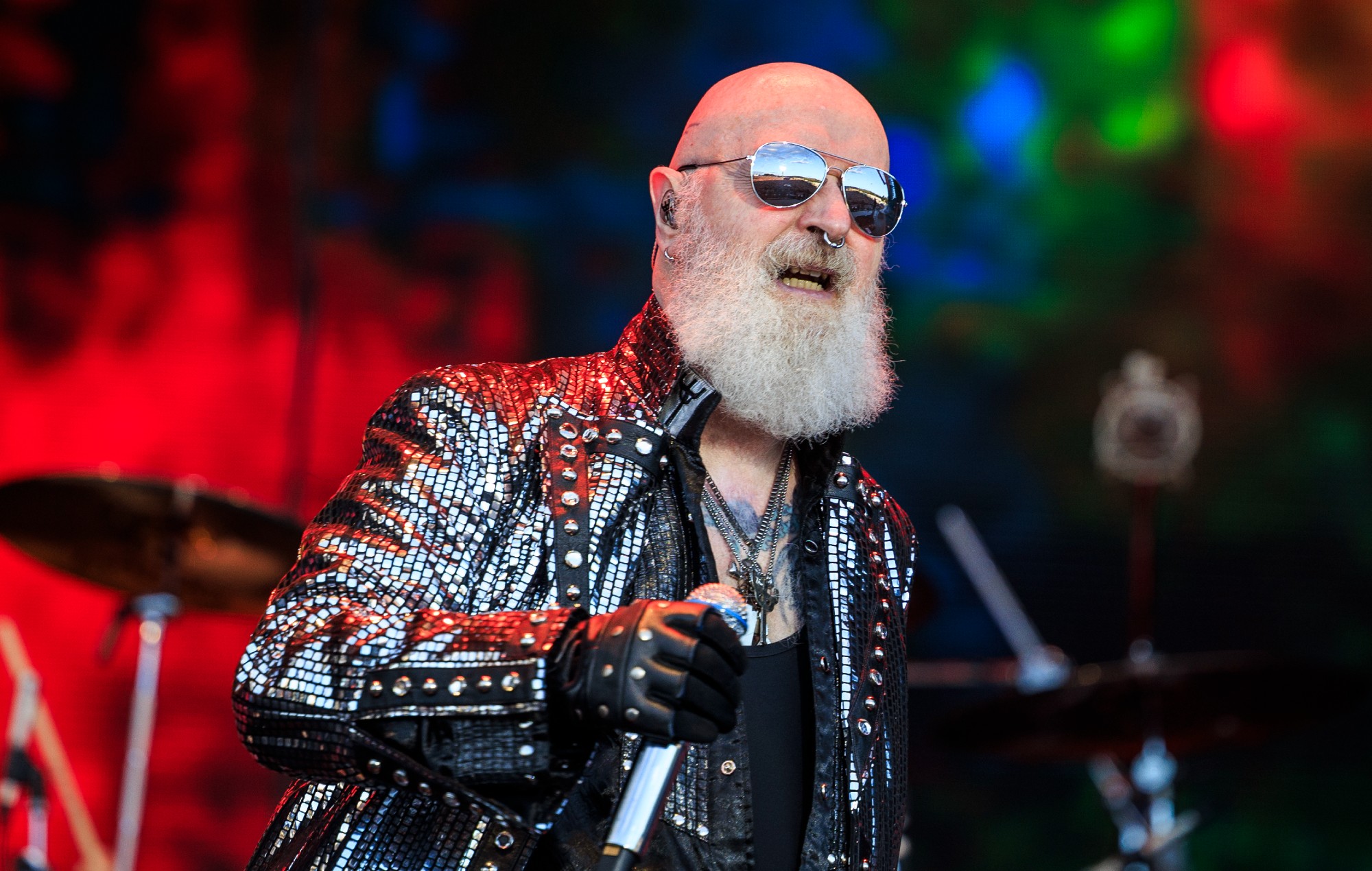 Judas Priest's Rob Halford performs live in 2024