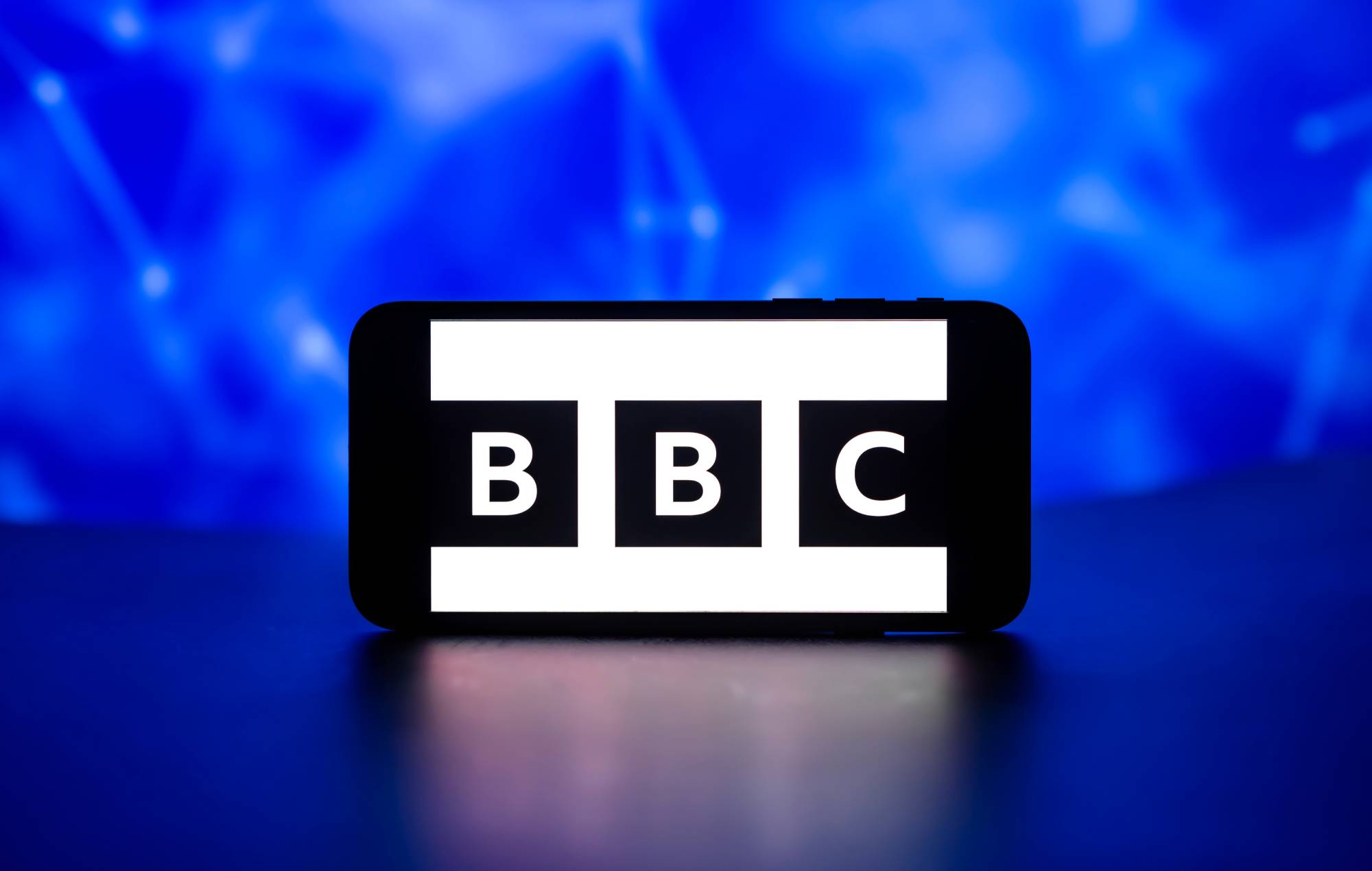 the BBC logo is seen displayed on a mobile phone screen. (Photo Illustration by Idrees Abbas/SOPA Images/LightRocket via Getty Images)