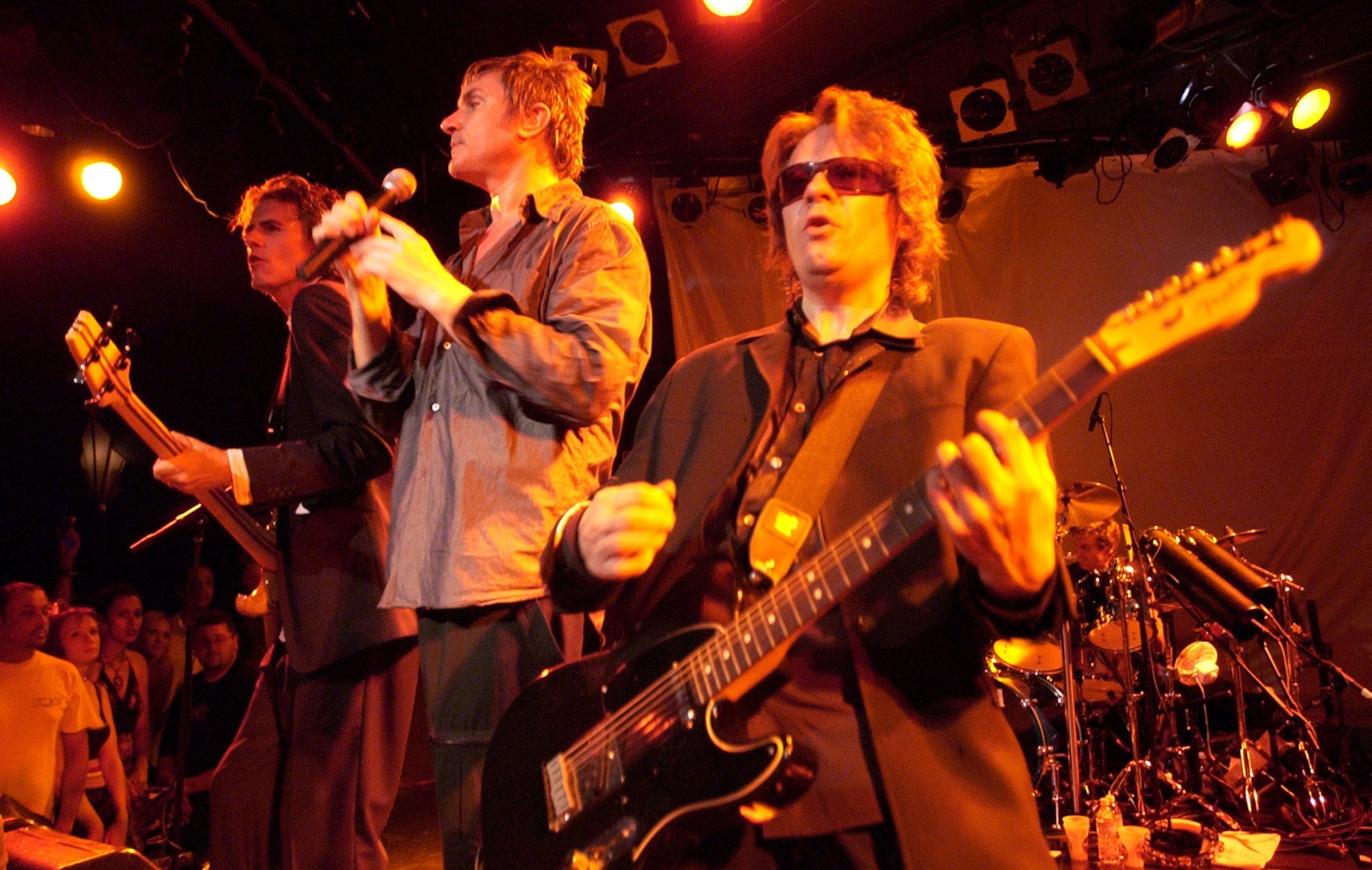 John Taylor, Simon Le Bon and Andy Taylor performing live on stage with Duran Duran