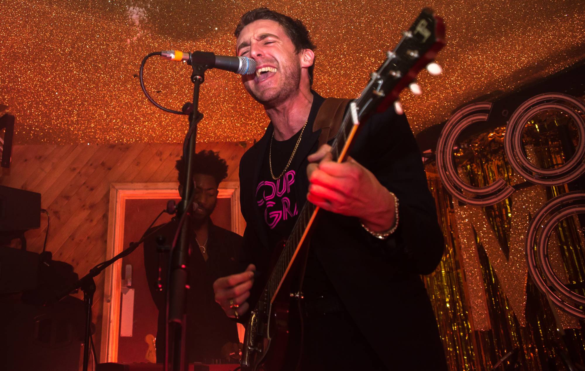 Miles Kane performs live on stage at Moth Club, London on May 28, 2018. (Photo by Alberto Pezzali/NurPhoto via Getty Images)