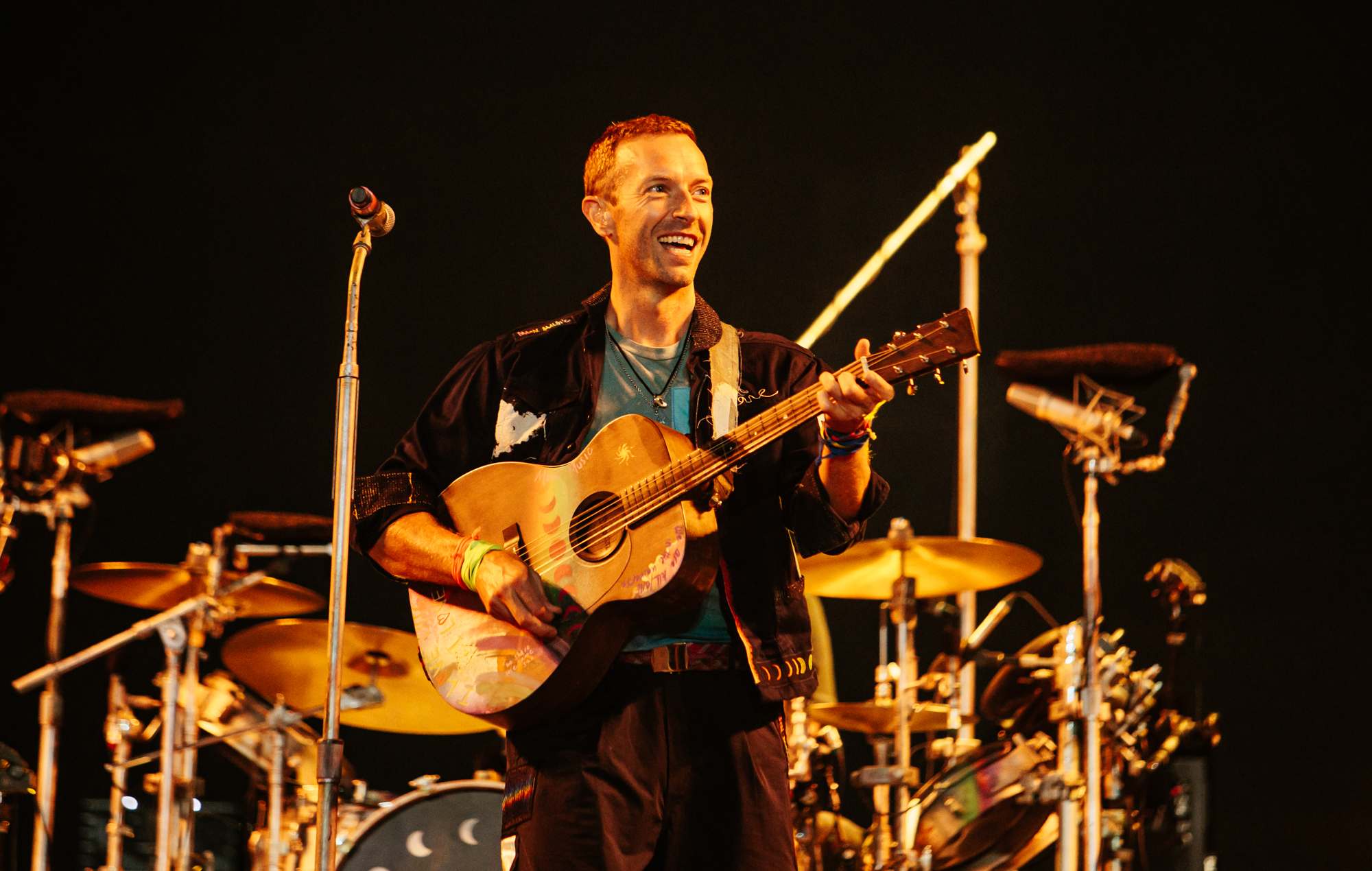 Coldplay at Glastonbury 2024. Credit: Andy Ford for NME