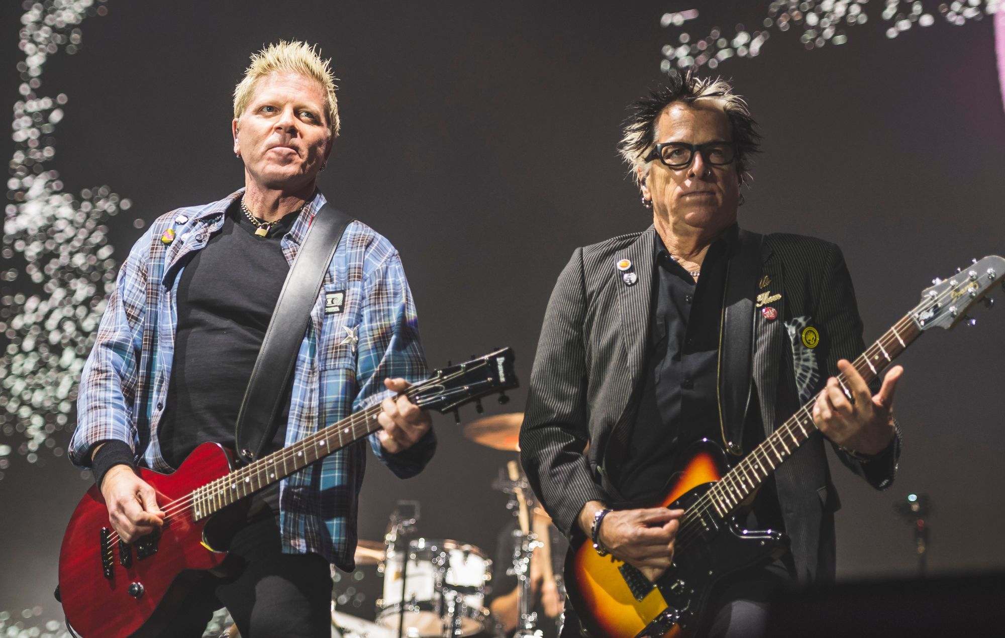 Dexter Holland and Noodles of The Offspring perform in 2024