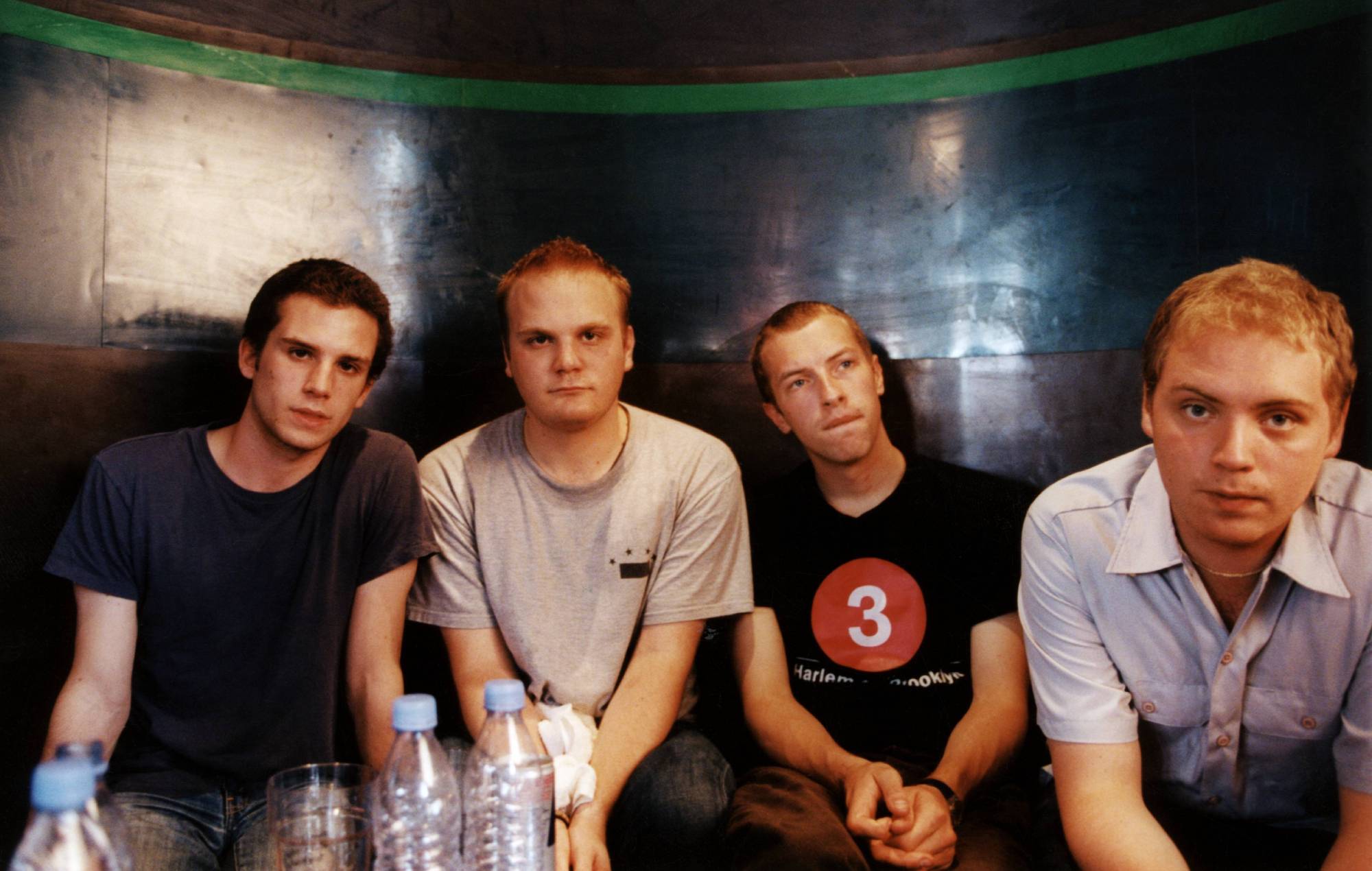 Guy Berryman, Will Champion, Chris Martin, Jonny Buckland at London's Barfly, 2000 (Photo by Benedict Johnson/Redferns)