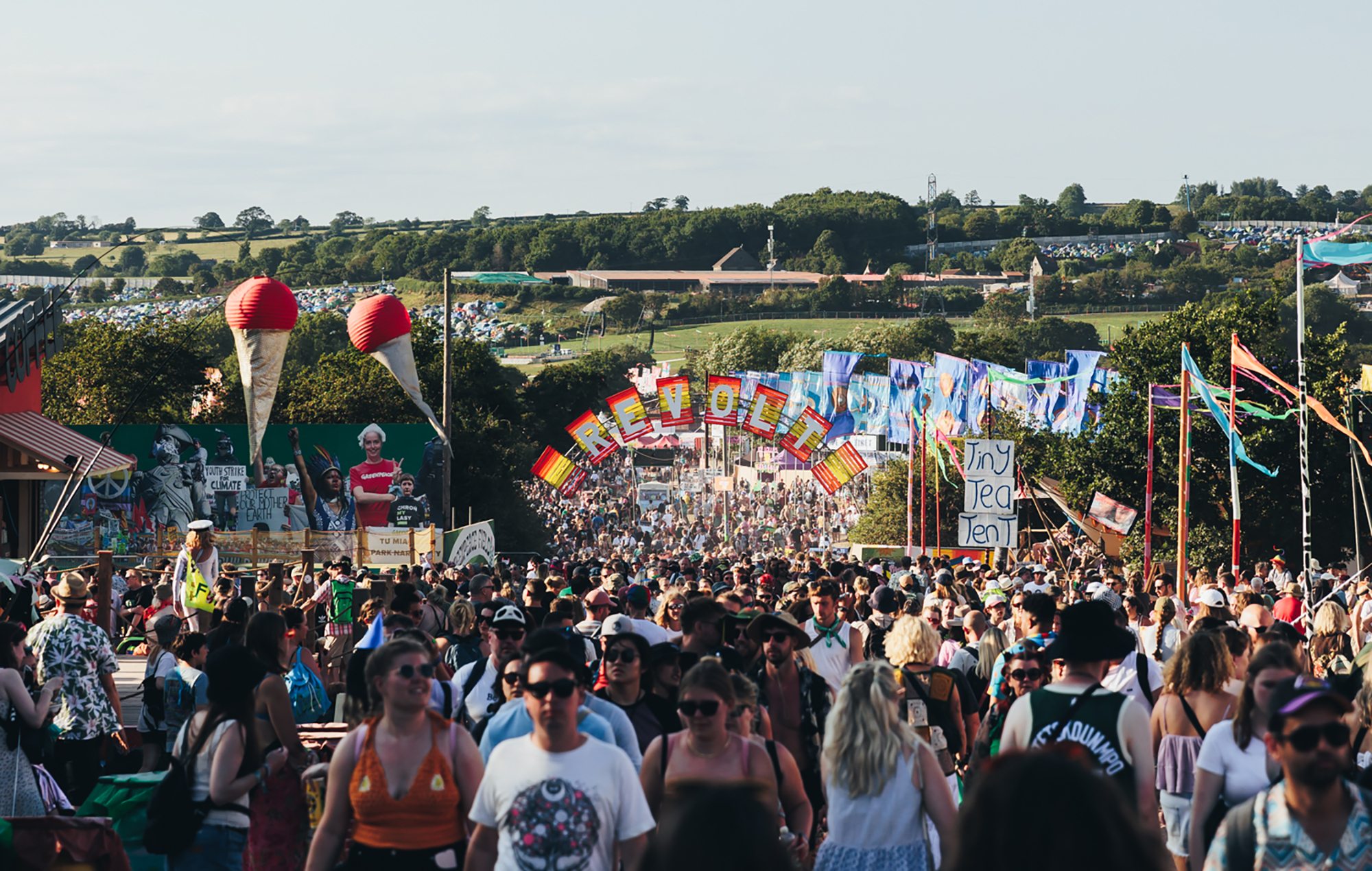 The crowd at Glastonbury 2023, photo by Andy Ford