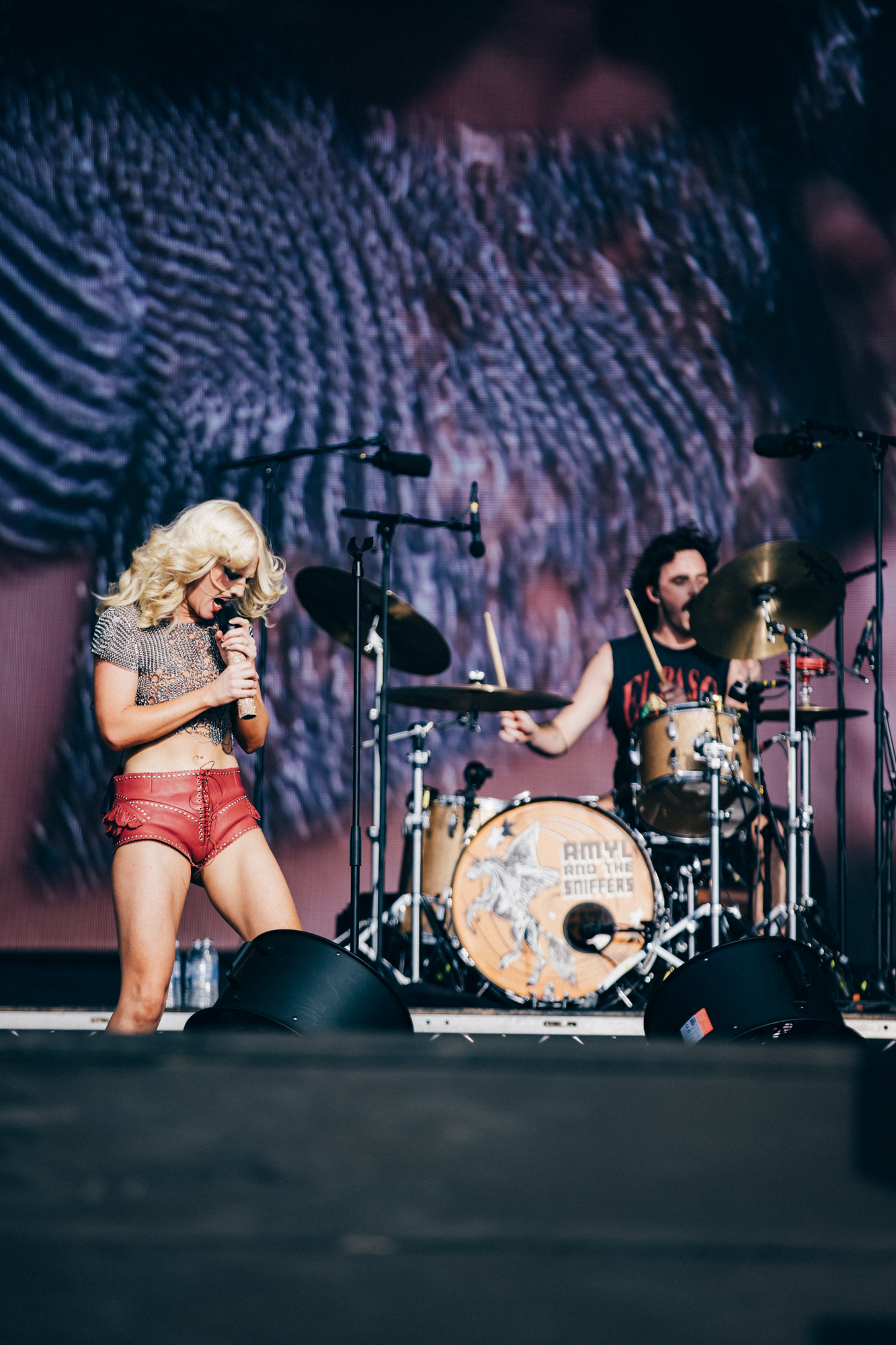 Amyl & The Sniffers live at Reading 2025. Credit: Derek Bremner for NME